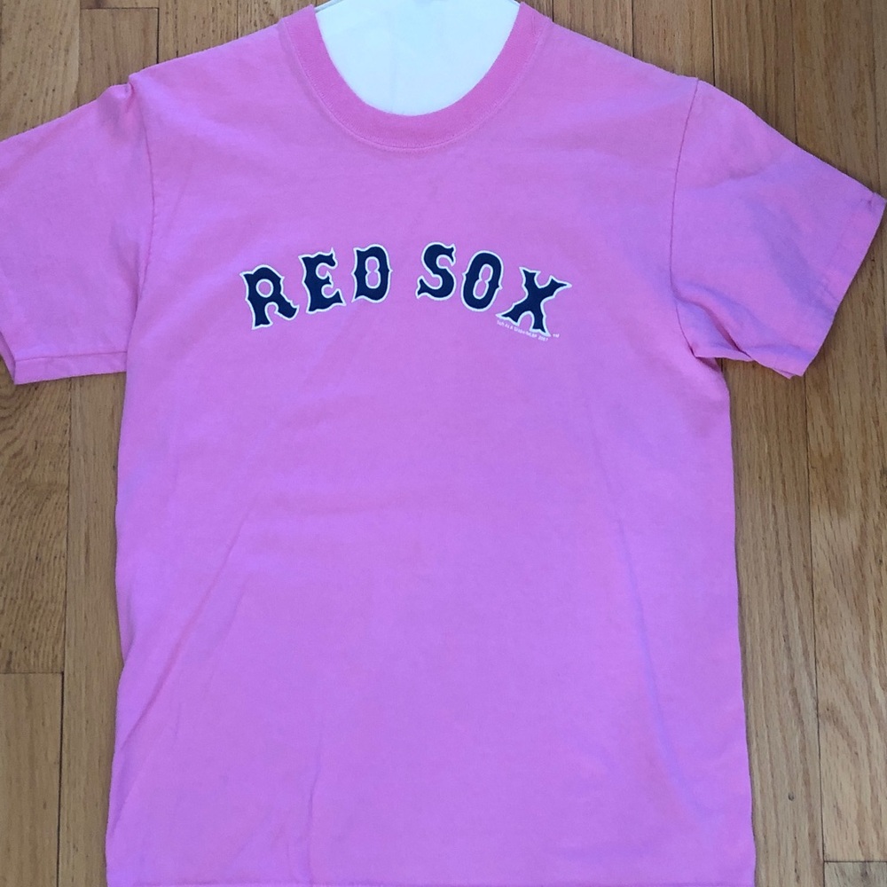 Pink Red Sox Women's Short Sleeve Tee